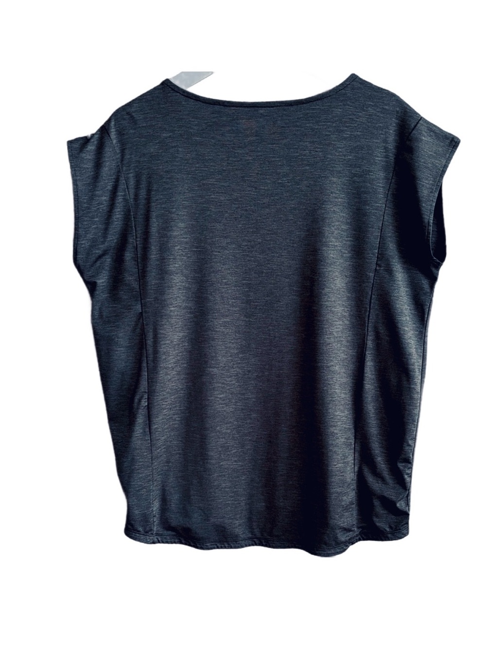 Columbia Cap Sleeve Sports Top  Large Heathered Gray - Picture 2 of 7